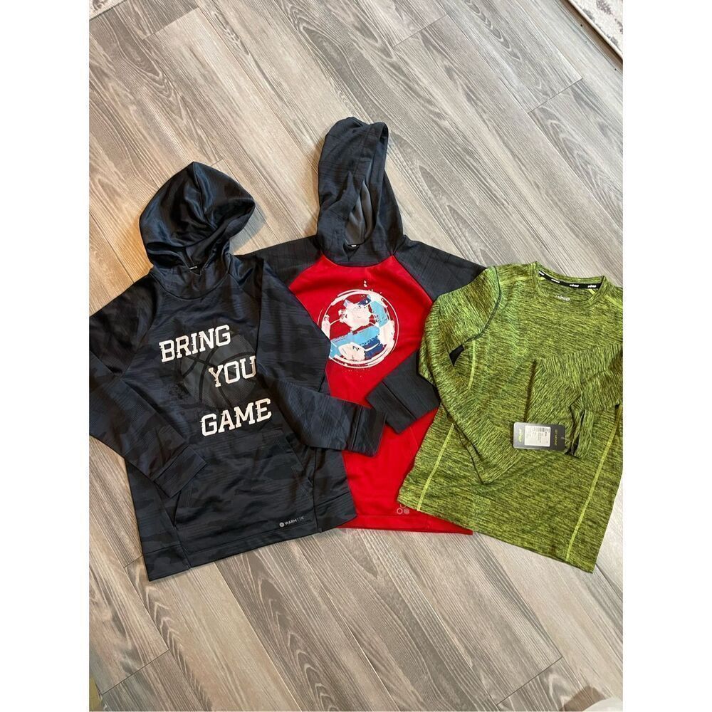 NWT Tek Gear hoodie & shirt 3 piece bundle Size M 10/12